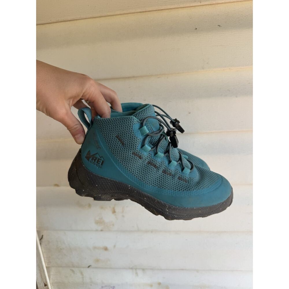 REI Co-Op Kid's Flash US 3Y EU 34 Aqua Blue Vista Trekking Hiking Shoes Boots